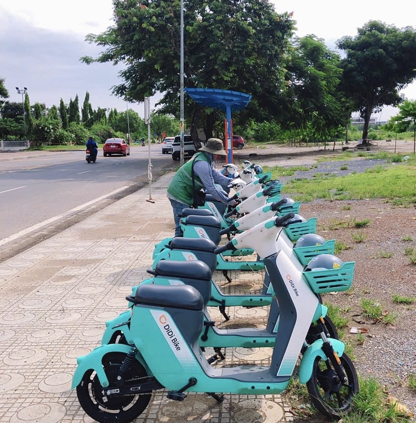 Điểm đỗ DiDi Bike tại Khu Công nghệ cao Hòa Lạc